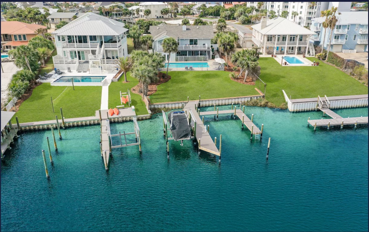 Luxury harborfront home with private pool and spacious patios